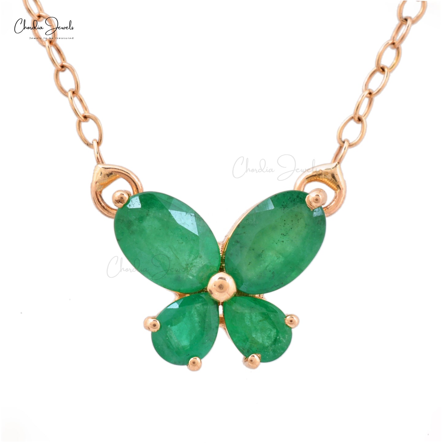 OPEN HEART custom mother's / grandmother's birthstone necklace (4 stones) -  Mu-Yin Jewelry